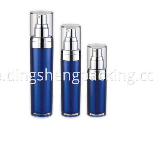 Blue Acrylic Lotion Pump Spray Bottle